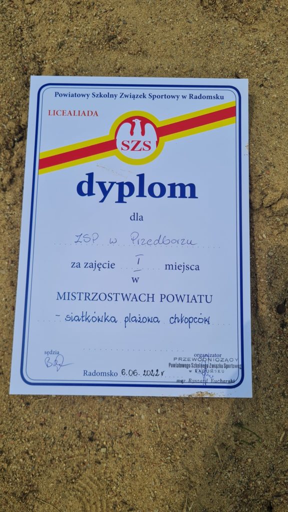 Dyplom dla najlepszych